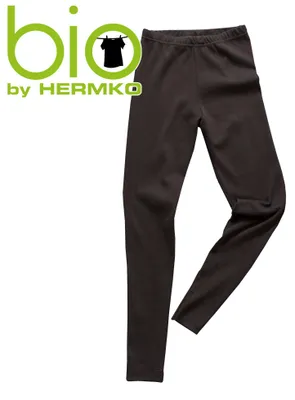 Produktbild von HERMKO 2720 3er Pack Kinder Legging aus Baumwolle, Farbe:schwarz, Größe:164