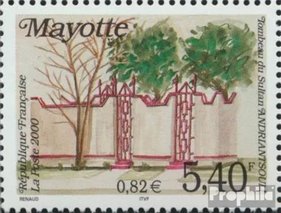 Produktbild von Briefmarken Mayotte 2000 Mi 86 (kompl.Ausg.) postfrisch Sultansgrab
