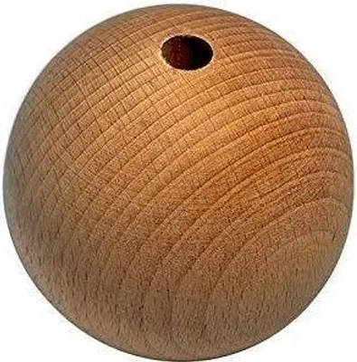 Produktbild von Rohholzkugeln, gebohrt, roh, 60 mm 10 mm, 10 St.