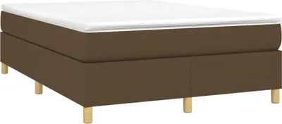 Obrázek produktu pro vidaXL Box spring bed frame dark brown 140x190 cm fabric