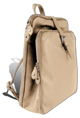Imagen del producto de Mochila Toscana de color beige taupe, de cuero, modelo Cityrucksack D2ORTM102RN