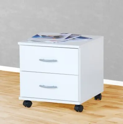 Produktbild von Rollcontainer Bürocontainer Schubcontainer Nachtschrank weiß