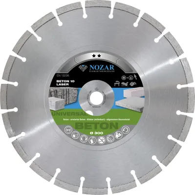 Produktbild von Nozar Diamant-Trennscheibe Laser Beton 10 300 mm