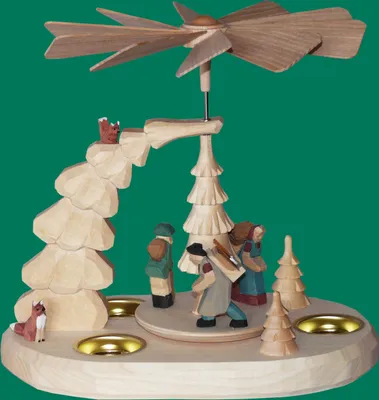 Produktbild von Tischpyramide Erzgebirgsfiguren geschnitzt Höhe 23cm NEU