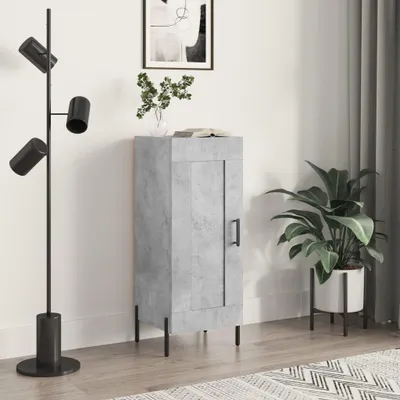 Produktbild von vidaXL Sideboard Betongrau 34,5x34x90 cm Holzwerkstoff