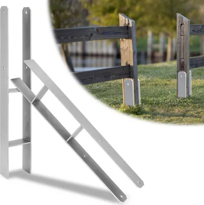 Immagine prodotto di Ancoraggio ad H Jopassy Supporto per pali zincato a caldo Supporto stabile Ancoraggio per pali Carport-101 mm-2 pezzi
