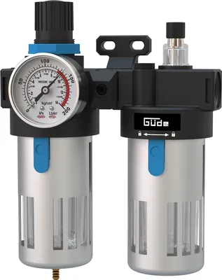 Produktbild von GÜDE Wartungseinheit 1/2, Druckluftfilter & Öler, inkl. Manometer
