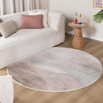 Image de Volero - Tapis d'extérieur bohème - Field Taupe - Ø 160 cm