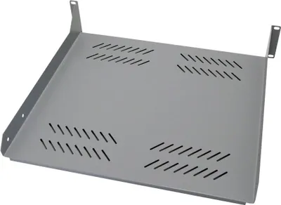 Image de Étagère XtendLan 400mm, universel, 2U, capacité de charge 45kg, gris