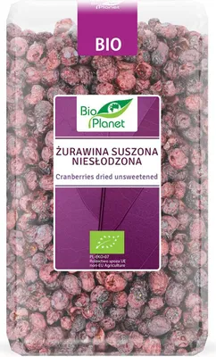 Produktbild von GETROCKNETE, UNGESÜßTE -CRANBERRIES 150 g –  PLANET