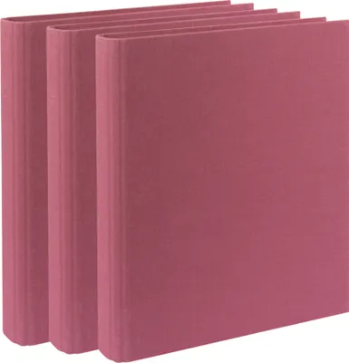 Produktbild von Ordner DINA4 schmal, Ringordner inkl. Klarsichtfolien (beere) (3 Stk.)