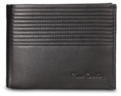 Zdjęcie produktu dla Portfel męski Pierre Cardin czarny skóra naturalna Model Idris Ultra Black B UNICA 12.5x9x2 cm 8806-84-NERO