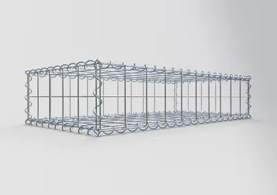 Produktbild von Gabione 100 cm x 20 cm x 50 cm (L x H x T), Maschenweite 10 cm x 10 cm, Spirale