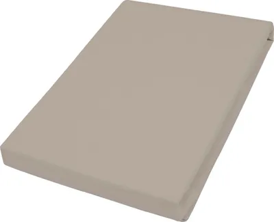 Produktbild von Vario Jersey-Spannbetttuch Elasthan für Topper kiesel, 100 x 200 cm