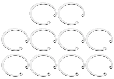 10 Stück Innen-Borgring 55 mm, 304 Edelstahl, C-Clips