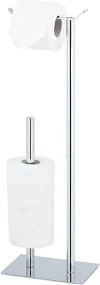 Produktbild von Famanu WC-Rollenhalter für Badezimmer - HxBxD: 62 x 20 x 135 cm - Silber Edelstahl