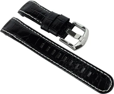 Produktbild von TW STEEL Uhrenarmband | TW50 Serie Ø 45mm Leder schwarz  TWB110