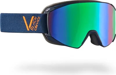 Produktbild von BLACK CREVICE - Damen/Herren Skibrille - Modell: SCHLADMING | Farbe: Navy/Orange / Scheibe: Grün | Größe: M