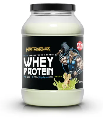 Obrázek produktu pro Proteinathor WPC80 Syrovátkový Protein CFM | 80 % Bílkovin + Digezyme | Pistácie | 2300 g