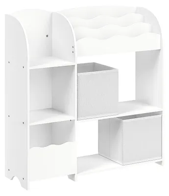 Immagine prodotto di SONGMICS, libreria per bambini, scaffale per giocattoli, con 2 contenitori