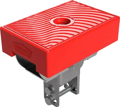 Image de Support long coussinet enPolyuréthanesoutien aux bateaux remorque pour bateau aide à la mise à l'eau polyuréthane SUPROD PAD150-TPU, 150x100 mm, rouge