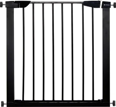 Produktbild von Tür- und Treppenschutzgitter schwarz Passung: 75-82 cm Kinderschutzgitter m. Spannsystem Babyschutzgitter