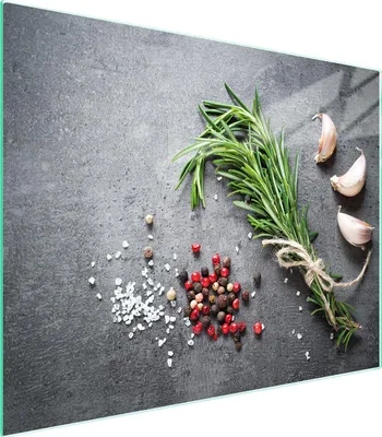 Image de Planche à découper en verre 52x40 épices