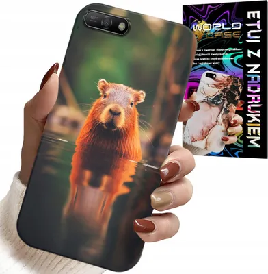 Zdjęcie produktu dla Etui Do Huawei Y6 2018 - Słodka Kapibara, Capibara, Wiele Wzorów