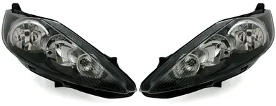 Für Ford Fiesta MK7 2008-2012 Scheinwerfer Schwarz LINKS + RECHTS Sport Version in der Farbe Schwarz von AD TUNING GmbH & Co. KG
