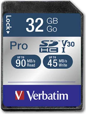 Immagine prodotto di Scheda SDHC Pro 32GB Classe 10 UHS-I di Verbatim