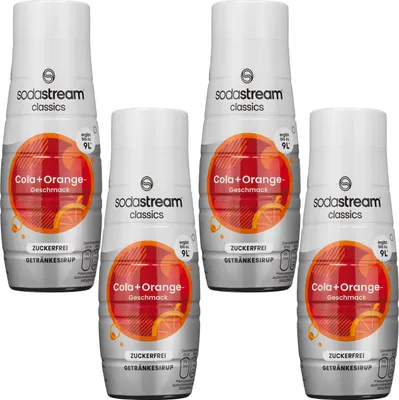 Immagine prodotto di Sciroppo Sodastream Cola Arancia Zero zucchero 4x440ml bevanda concentrata