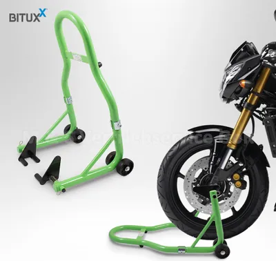 Produktbild von Bituxx Motorrad Montageständer Vorn Grün MS-15729