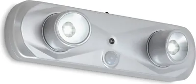 Produktbild von BRILONER TERYA LED Nachtlicht, Bewegungsmelder, Batteriebetrieben, Reichweite 3m, silberfarbig, 18,6 x 5,1 x 5,5 cm