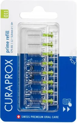 Produktbild von CURAPROX CPS 011 prime Refill grün (8 Stück) Blister
