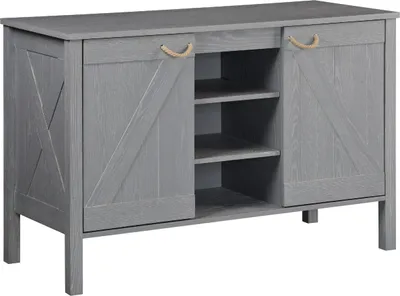 Immagine prodotto di Mobile bagno doppio lavabo LUZIA L.120 x H.78 x P.50 cm rovere grigio
