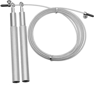 Produktbild von Professionelles Geschwindigkeitsseil mit Stahlseil - Silber KP35725
