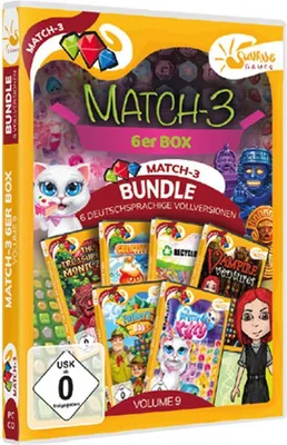 Produktbild von Match 3 6-er Box Vol. 9 PC SUNRISE