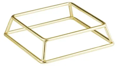 Produktbild von APS 33311 Buffetständer MULTI - Metall, 18 x 18 cm, Höhe 8 cm, gold, stapelbar, anti Rutsch beschichtet