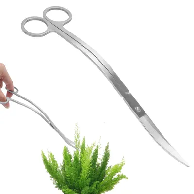Productafbeelding van Gebogenekantenschaar 25 cm voor aquariumplantenverzorging