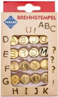 Produktbild von Brennstempel Buchstaben A-L 16tlg