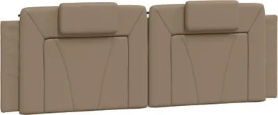 Produktbild von vidaXL Kopfteil-Kissen "Viana" Cappuccino-Braun 160 cm Kunstleder