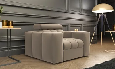 Produktbild von FurMeb24 modern SESSEL KENNO 100 x 90 cm BEIGE