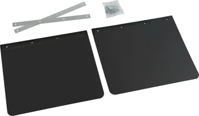 Obrázok produktu pre Pár chráničov proti striekajúcej vode Lampa kompatibilný s nákladnými vozidlami z čierneho PVC - 45x35 cm