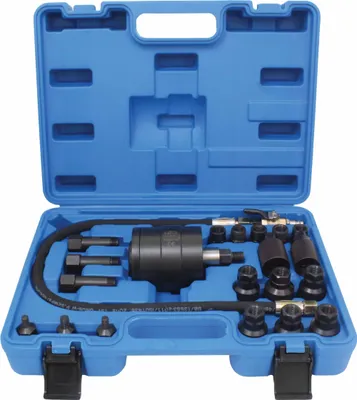 Produktbild von SATRA Diesel Einspritzdüsen Abzieher 21tlg / Pneumatischer Injektor Abzieher mit Adapter / Kompatibel mit Bosch Delphi Denso Siemens