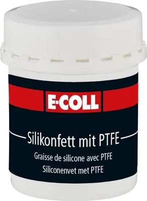 Produktbild von E-COLL Silikonfett mit PTFE 80g Dose, farblos