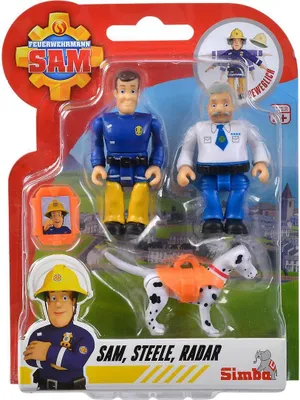 Produktbild von Simba 109252515 - Sam Figurines Doppelpack IV, 4-sort. - Sam; Steele; Radar