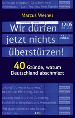 Obrázek produktu pro Wir dürfen jetzt nichts überstürzen!
