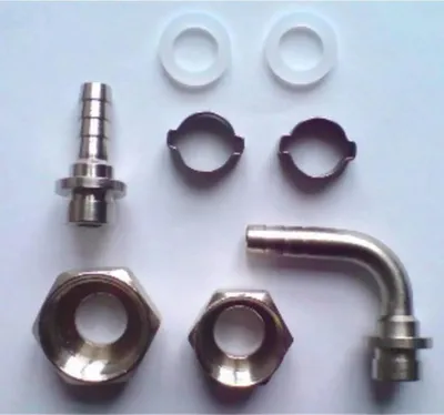 Zdjęcie produktu dla Zestaw końcówek do węża piwnego, 8 szt. - 10 mm
