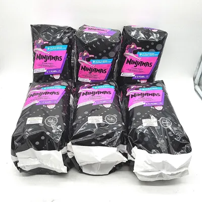 Produktbild von Pampers Ninjamas Nachthöschen für Mädchen (8-12 Jahre, 27-43kg), 54 Pyjama Höschen
