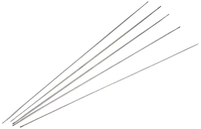 Imagen del producto de Agujas de tejer Kousenbreinaalden, 20 cm, 1,50 mm, de acero plateado, para tejidos de punto fino